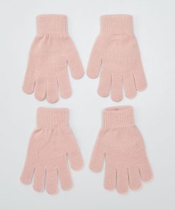 Lot de 2 paires de gants - Rose