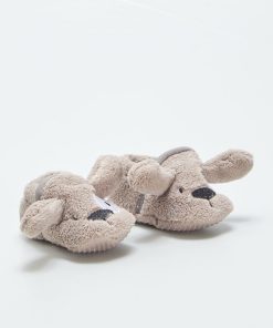 Chausson en polaire - TAUPE1