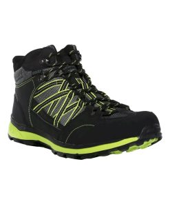 Regatta - Chaussures montantes de randonnée SAMARIS - Noir Vert