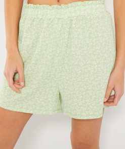 Short fluide imprimé - Vert
