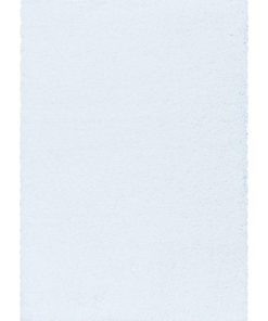 Tapis shaggy 240x340 SHAGGY SY Blanc OEKO TEX idéal pour Salle à manger - Blanc
