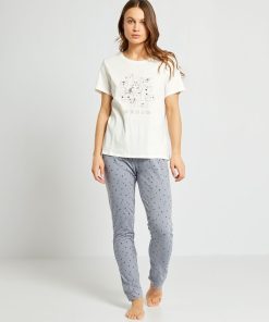 Tee-shirt en maille jersey - Blanc
