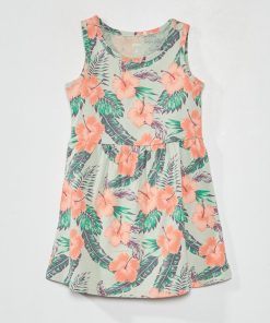 Robe à motif - bleu