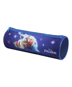 BAGTROTTER Trousse scolaire ronde La Reine des Neiges / Frozen Bleu - Bleu