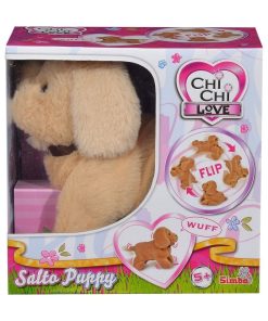 Chi Chi LOVE Salto Puppy Chien en peluche - Beige
