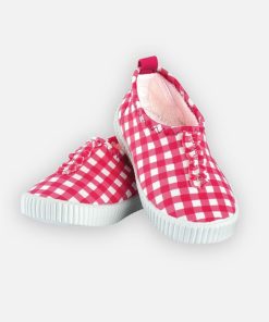 Chaussures de bain à carreaux - Rose