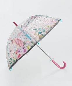 Parapluie transparent 'licorne' - Rose