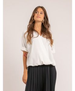 Blouse fluide OURIA - Blanc