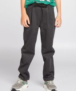 Pantalon jogging en maille piquée - Gris foncé