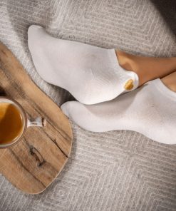 Socquettes En Coton Coeur- Sockup- 35-42 - Blanc