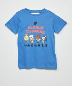 T-shirt en jersey 'Animal Crossing' - Bleu
