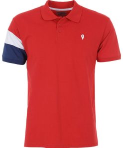 Polo manches courtes garçon ECICOLOR - Rouge