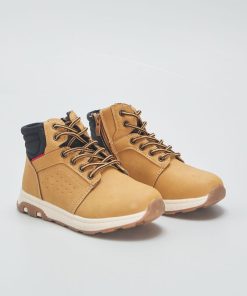 Boots semelle sport - Marron