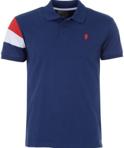 Polo manches courtes garçon ECICOLOR - Bleu marine