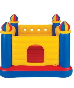 Chateau gonflable multicolore. - N/A