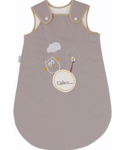 Gigoteuse douillette - coton Bio - toutes saisons - 'P'tit Basile' - Marron