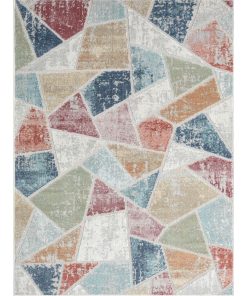Tapis salon 200x280 SUN C Multicolore OEKO TEX idéal pour le grand salon - Multicolore