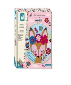 Tambour En Feutrine Et Broderie - N/A