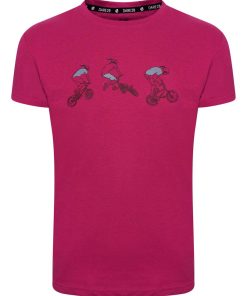 Dare 2B - T-shirt imprimé GO BEYOND - Rose fushia