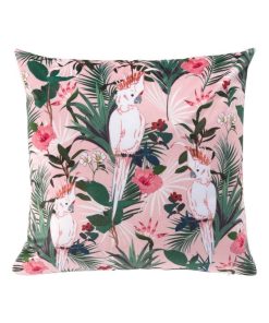 Housse de Coussin Perruche - Rose