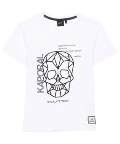 Tee Shirt Enfant Kaporal Meck - Blanc