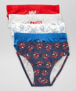 Lot de 5 slips 'Spider-Man' - Bleu/rouge/bleu