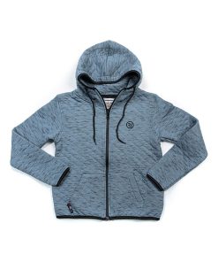 Sweat à capuche zippé WANTOS BOY - Bleu