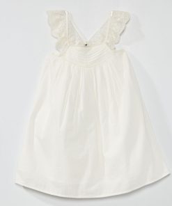 Robe de cérémonie en coton - blanc