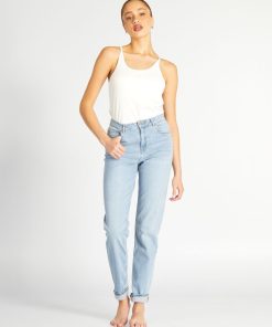 Jean regular taille haute - 34L - Triple stone