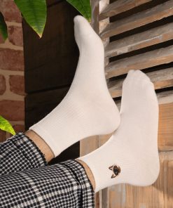 Chaussettes En Coton Chat Grognon- Sockup- 35-43 - Blanc