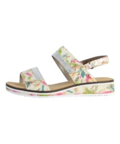 Sandale Plate Cuir Rieker Columbo - Multicolore