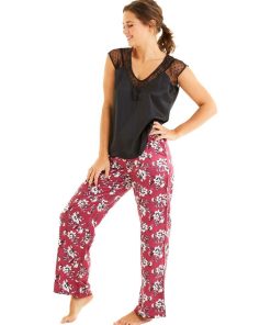 Pantalon de pyjama PIVOINE - Pomm'Poire - Rose