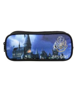 BAGTROTTER Trousse scolaire 2 compartiments Harry Potter Noire - Noir
