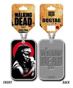 The Walking Dead pendentif Dog Tag Michonne - Rouge