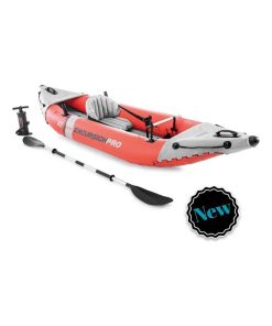 Canoë gonflable Excursion Pro 1 place - Rouge Gris - N/A