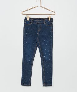 Pantalon jegging en denim - Bleu