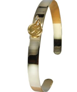 Jonc MADE IN FRANCE - Plaquée Argent, Or & Or Rose - Jaune or