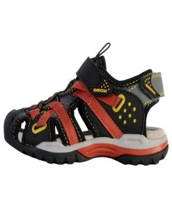 Sandale Cuir Enfant Geox Borealis - Noir