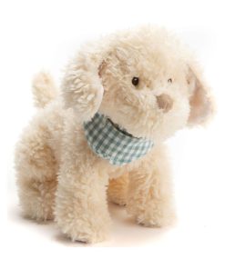 Peluche chien Lucien (31 cm) - Ecru