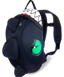 Sac à dos pour enfants | Dragon Noir | Crazy Safety | Testé et certifié - Noir