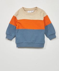 Sweat en molleton colorblock 'Name It' - Bleu