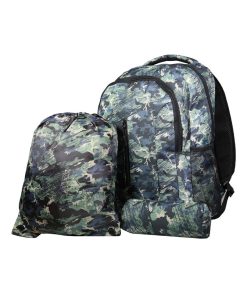 BAGTROTTER Set de sac à dos, sac gym et trousse Bagtrotter Vert Camouflage - Vert