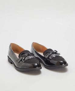 Mocassins en vernis - noir