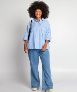 Chemise en oxford - Bleu chambray