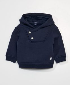 Sweat à capuche - Toujours + de douceur - bleu marine