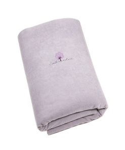 Eveil Et Nature Edredon Velours Coton Bio - Mauve