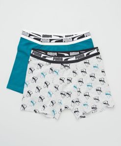 Boxers 'Puma' - Lot de 2 - Gris/vert
