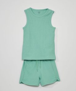 Ensemble pyjama nid d'abeilles - 2 pièces - Vert