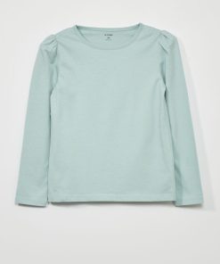 T-shirt en jersey à manches longues - Bleu ciel