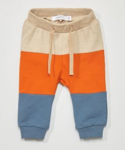 Pantalon en molleton 'Name It' - Beige/orange/bleu